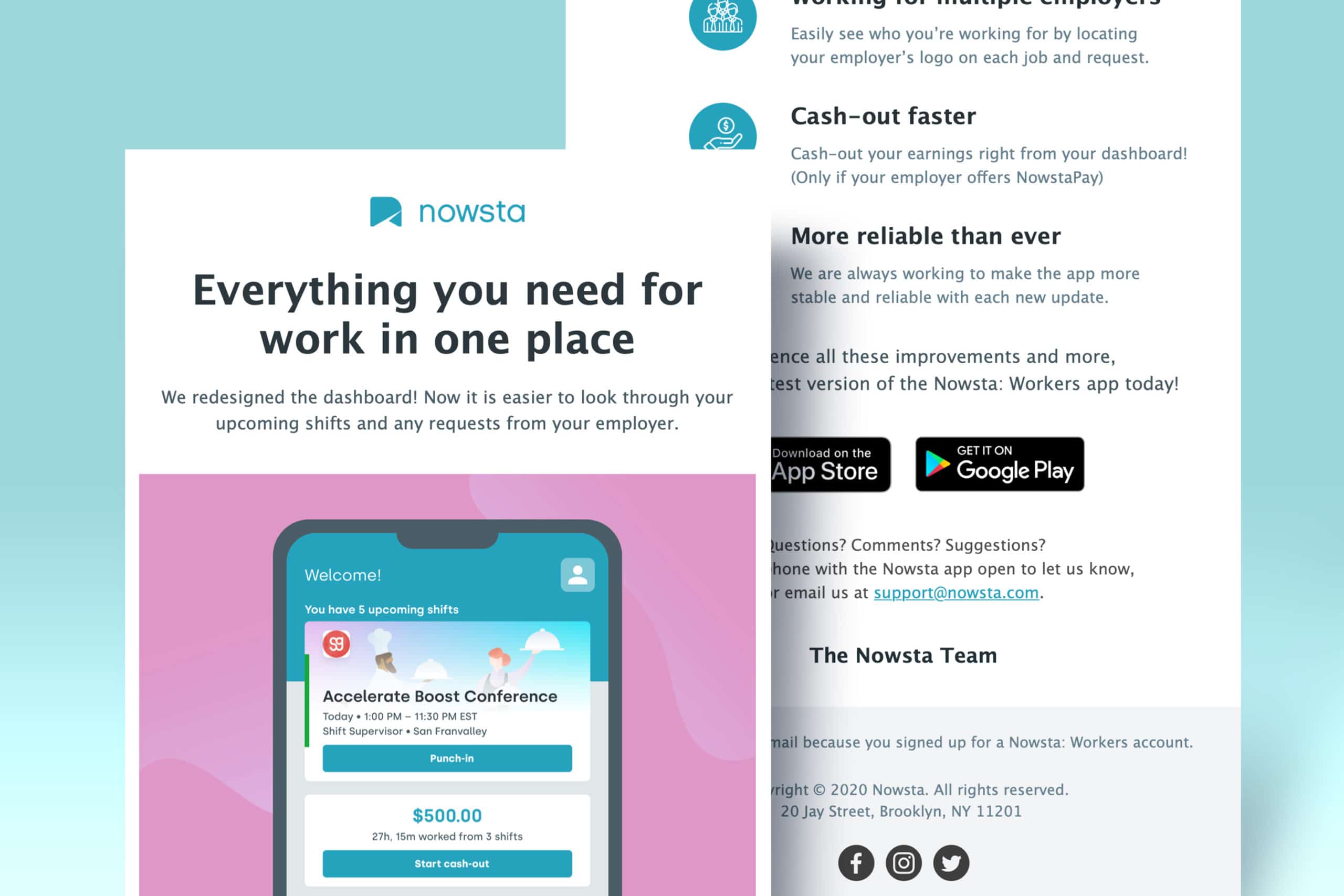 Nowsta Layout NowstaPay Email Template - Gosling Media